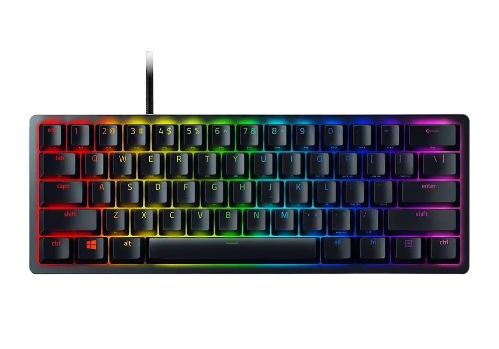 Gaming Keyboard Razer Huntsman Mini, Optical Clicky SW, Doubleshot PBT Keycaps,US Layout,USB, Black