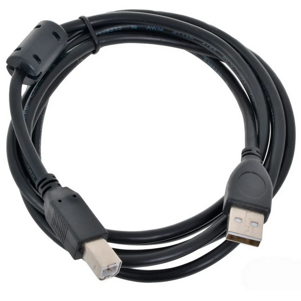 Cablu de comunicație Gembird CCF-USB2-AMBM-6, USB Type-A/USB Type-B, 1,8m, Negru