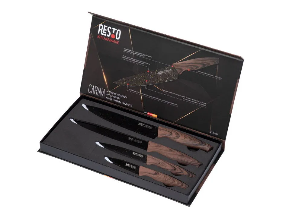 Набор ножей RESTO 95501, Коричневый