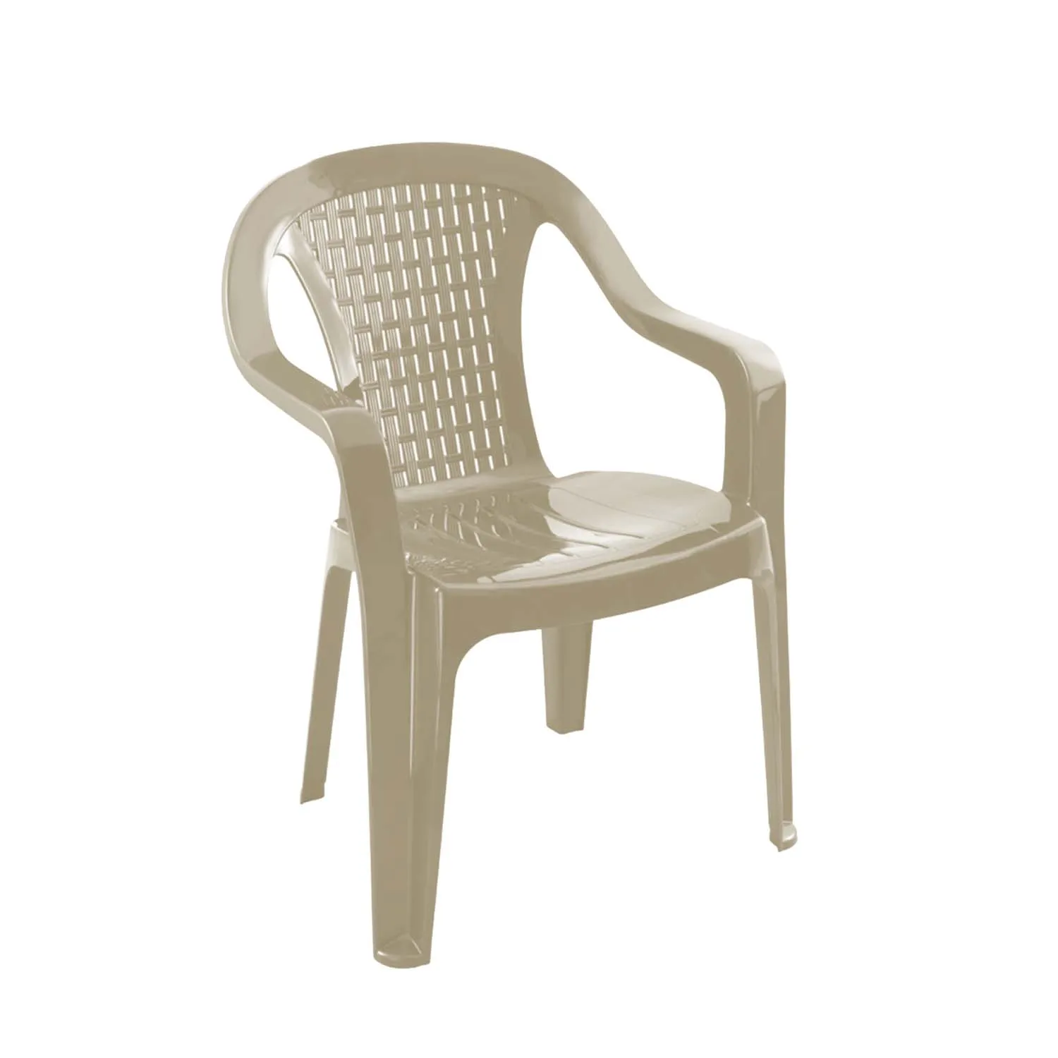 Scaun plastic Valerija Elegant (capucino-bej)