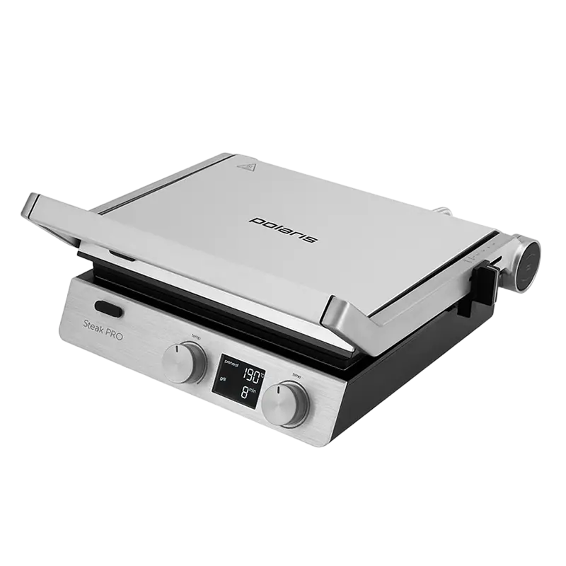 Grătar electric Polaris PGP3005, 2000W, Argintiu