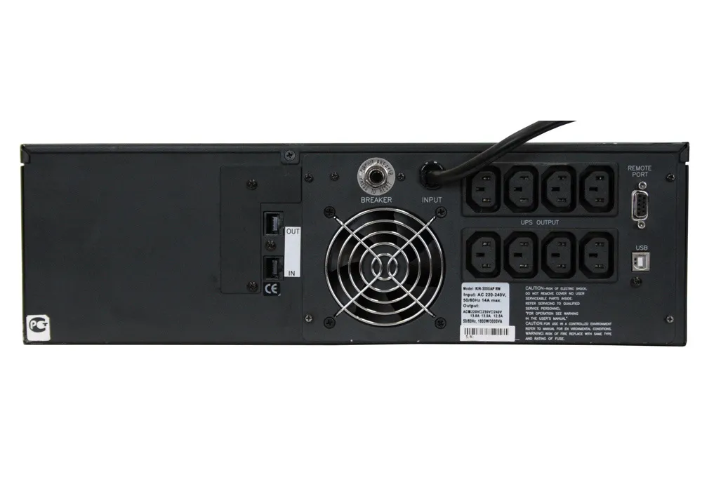 Sursă de alimentare neîntreruptibilă PCM KIN-2200AP RM, Linear-interactiv, 2200VA, Montare pe rafturi