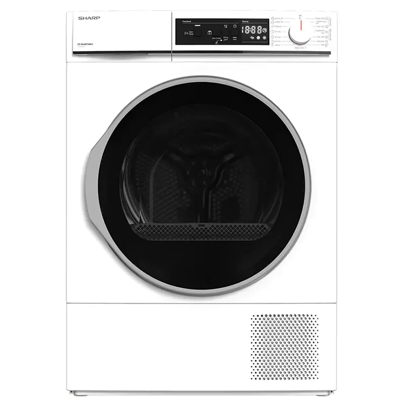 Uscător de rufe Sharp KDNHA8S7GW21EE, 8kg, Alb
