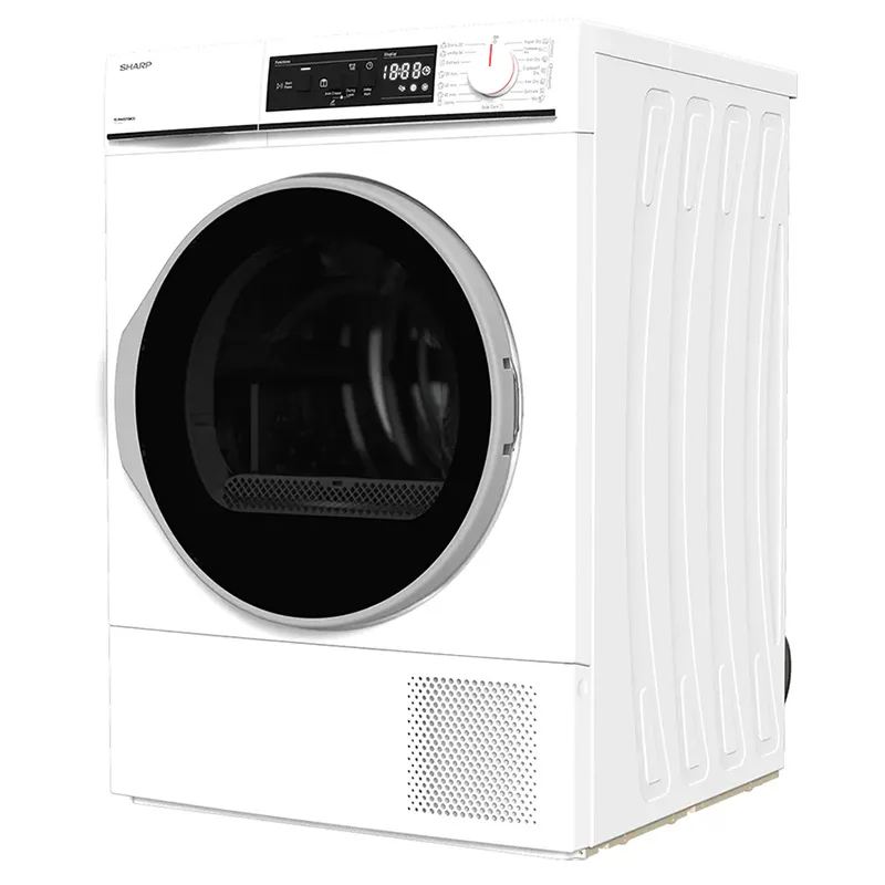 Uscător de rufe Sharp KDNHA8S7GW21EE, 8kg, Alb