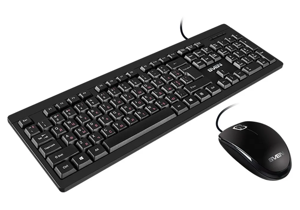 Set Tastatură + Mouse SVEN KB-S320C, Cu fir, Negru