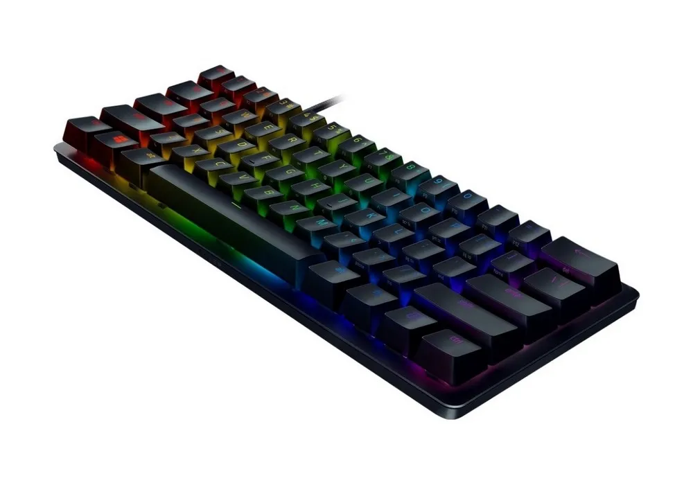 Gaming Keyboard Razer Huntsman Mini, Optical Clicky SW, Doubleshot PBT Keycaps,US Layout,USB, Black