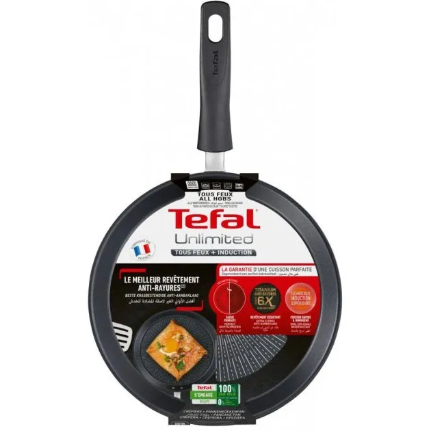 Блинная сковорода Tefal G2553872, 25cm, Чёрный