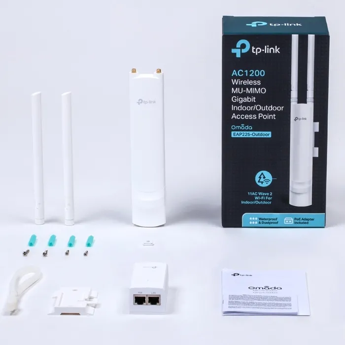 Наружная точка доступа TP-LINK AC1200, 300 Мбит/с, 867 Мбит/с, Белый