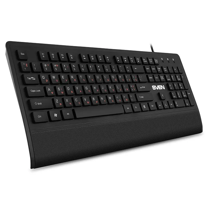 Tastatură SVEN KB-E5500, Cu fir, Negru