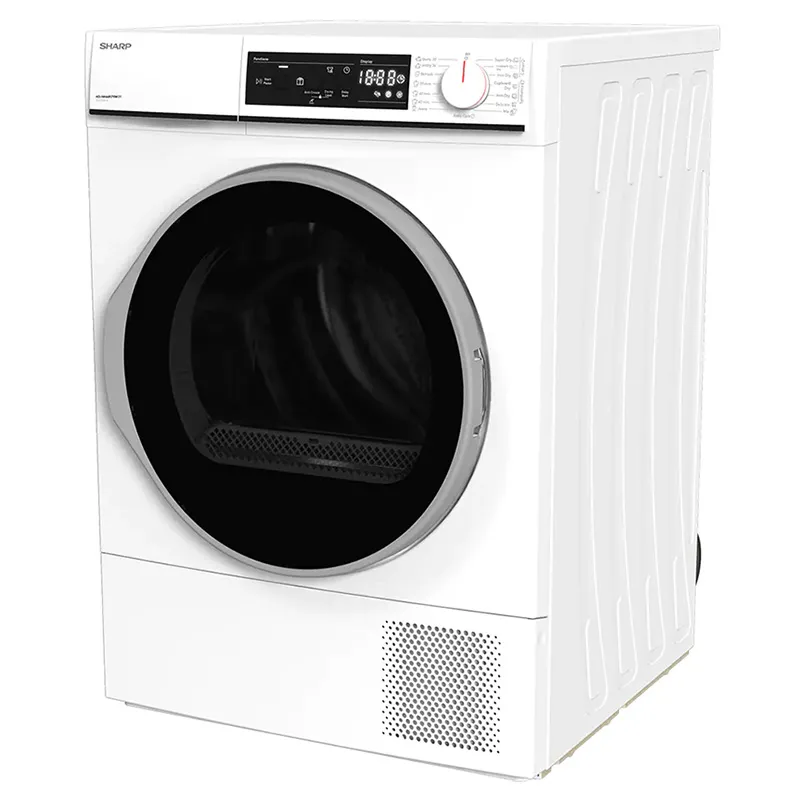 Uscător de rufe Sharp KDNHA8S7GW21EE, 8kg, Alb