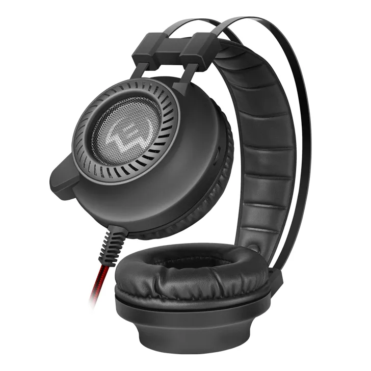 Căști gaming SVEN AP-U840MV, Cu fir, Negru/Roșu