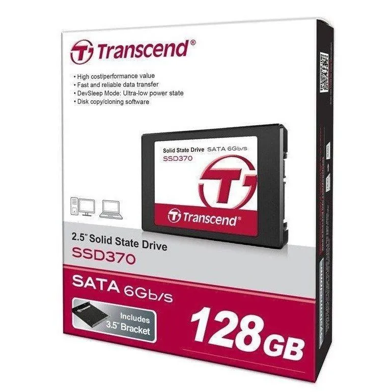 Накопитель SSD Transcend SSD370S, 128Гб, TS128GSSD370S