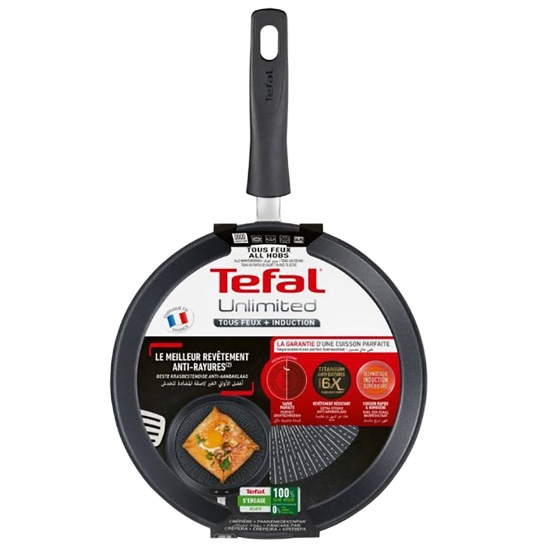 Блинная сковорода Tefal G2553872, 25cm, Чёрный