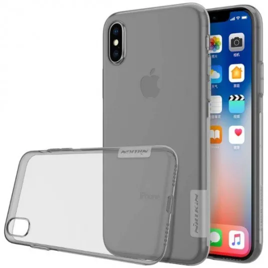Чехол Nillkin iPhone XS Max - Ultra thin TPU - Nature, Серый