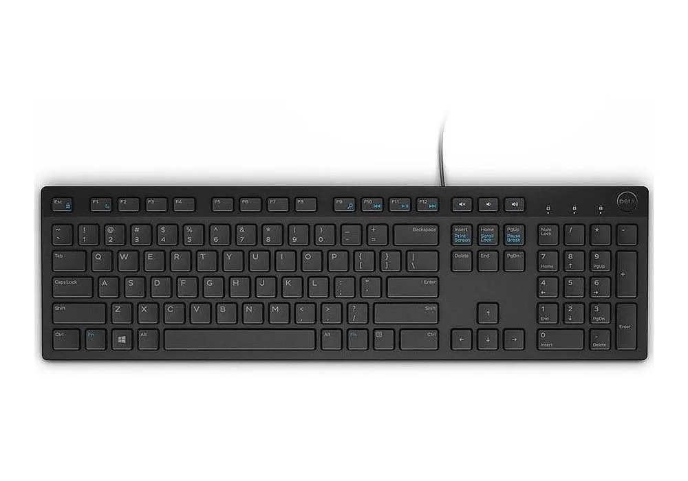 Клавиатура DELL KB216, Проводное, Белый