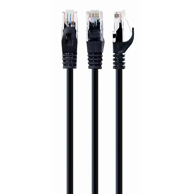 Patch cord Cablexpert PP6U-1M/BK, Cat6 UTP, 1m, Negru