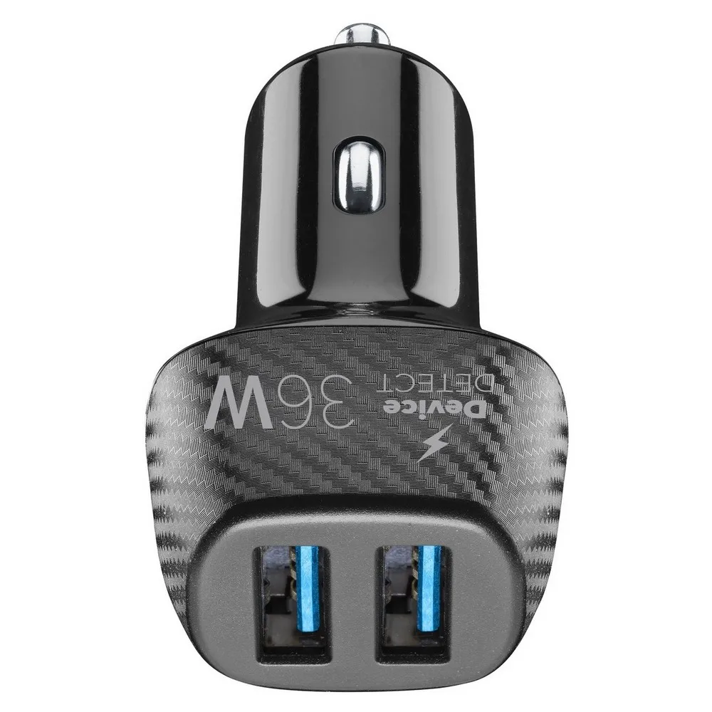Car Charger Cellular, 2port USB  , 36W, Black