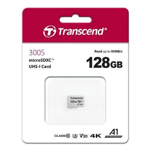 Card de Memorie Transcend MicroSDXC Class 10, 128GB (TS128GUSD300S)
