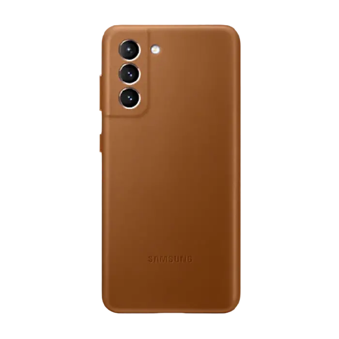 Husă Samsung Leather Cover for Galaxy S21, Cafeniu