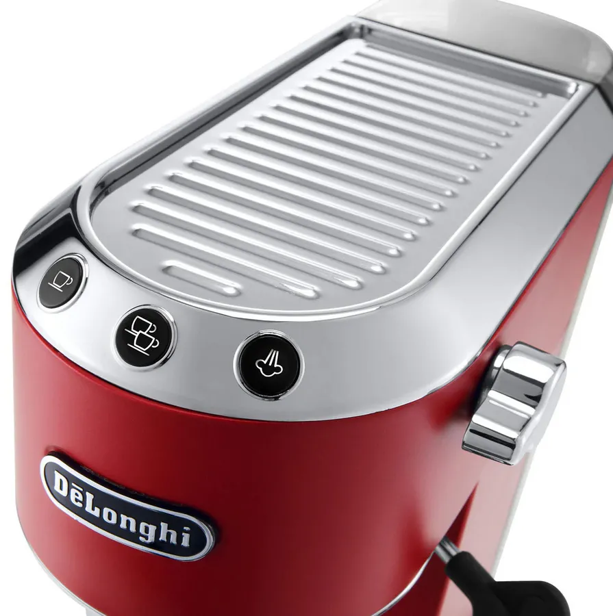 Espressor manual De'Longhi Dedica Pump Espresso, 1300W, Roșu