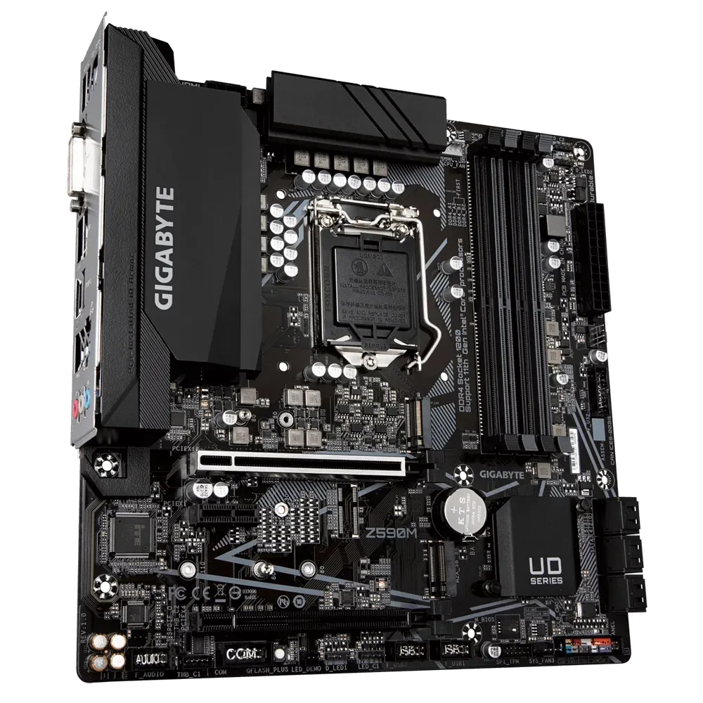 Материнская плата Gigabyte Z590M, LGA1200, Intel Z590, Micro-ATX