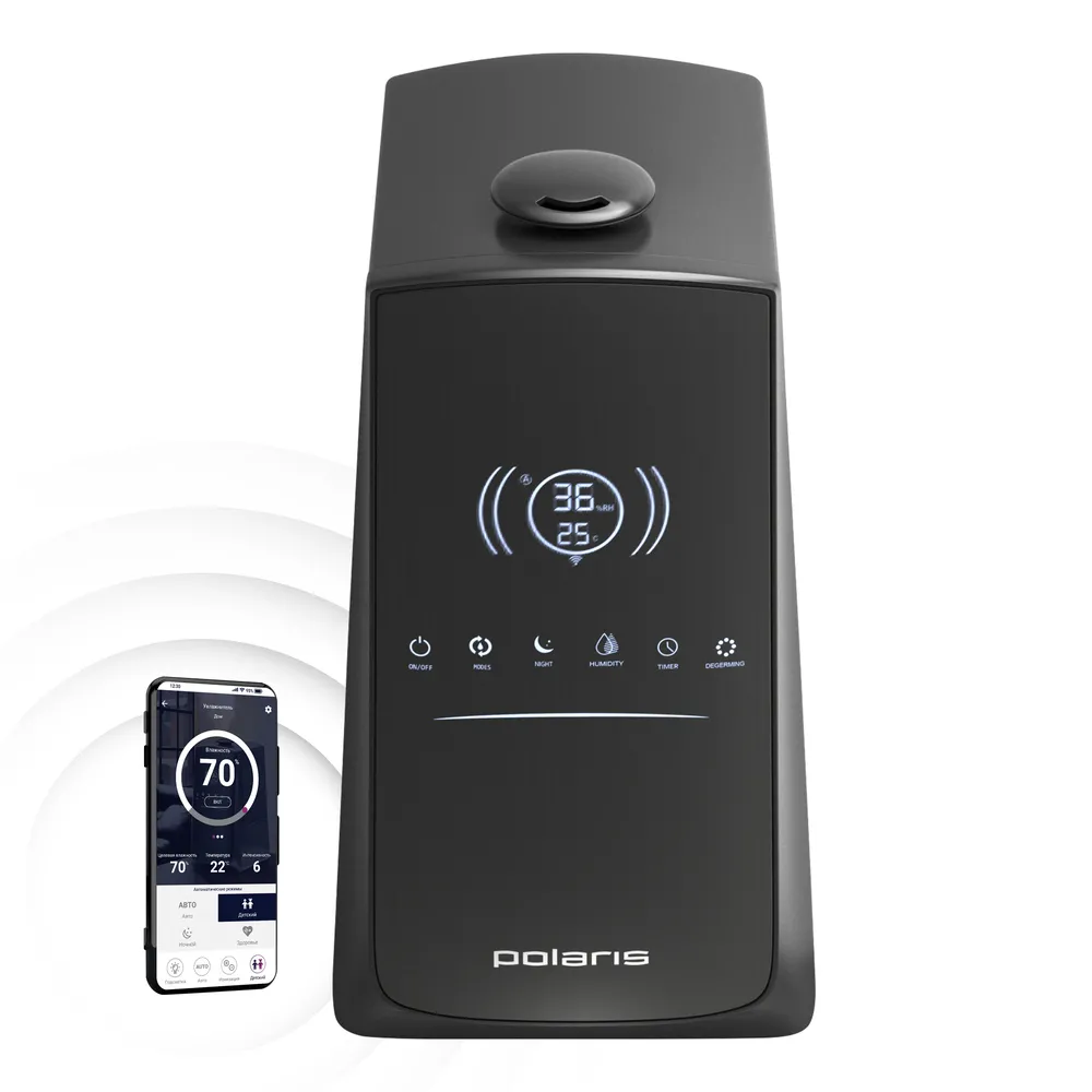Umidificator de aer Polaris PUH9105, Negru