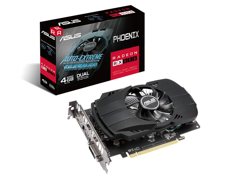 Видеокарта ASUS PH-RX550-4G-EVO,  4ГБ GDDR5 128бит
