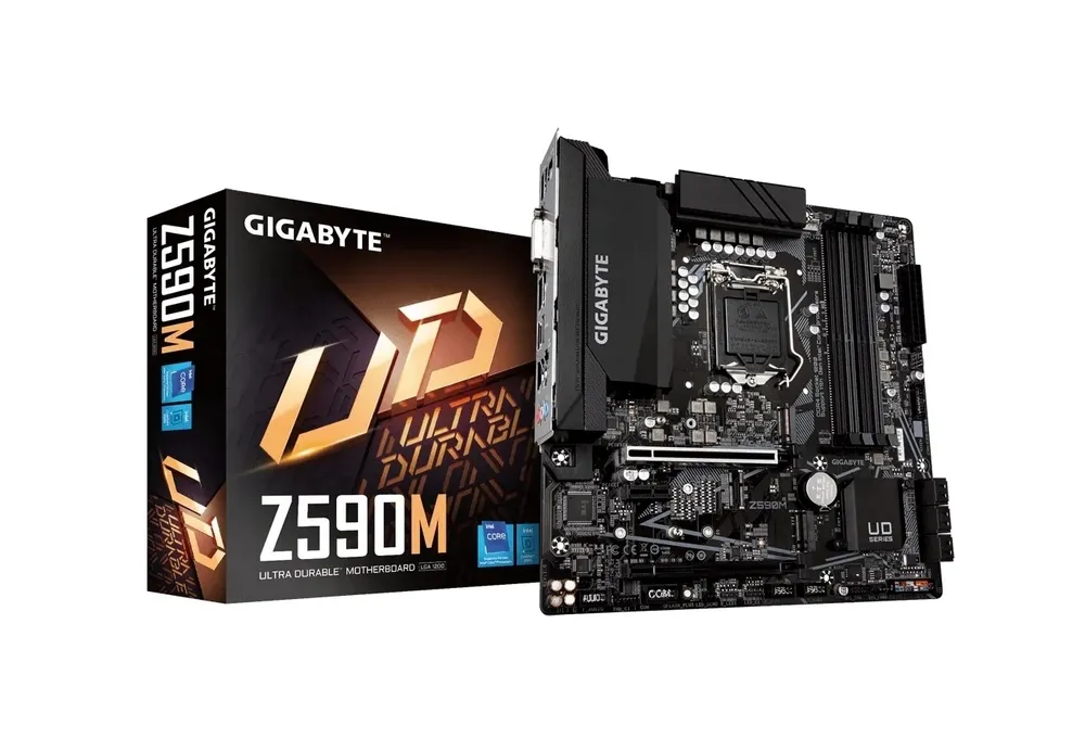 Материнская плата Gigabyte Z590M, LGA1200, Intel Z590, Micro-ATX