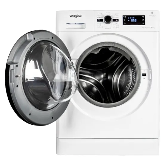 Mașină de spălat cu uscător Whirlpool FWDG86148B, 8, Alb
