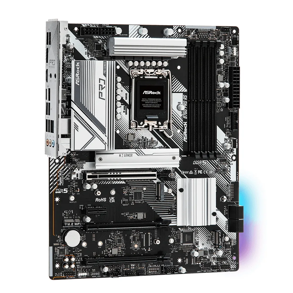 Материнская плата ASRock B760 PRO RS, LGA1700, Intel B760, ATX