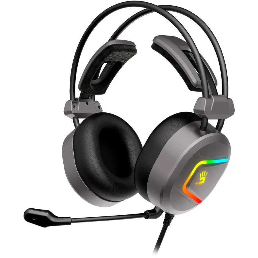 Căști gaming Bloody MC750, USB, Gri