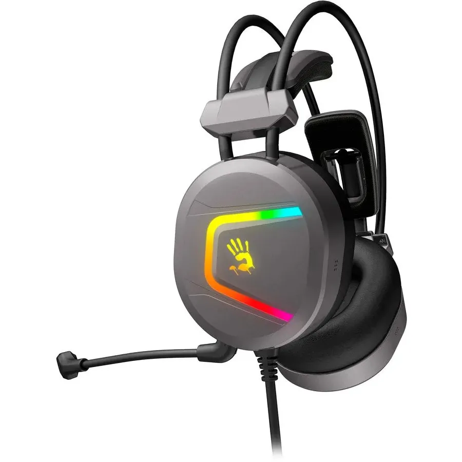 Căști gaming Bloody MC750, USB, Gri