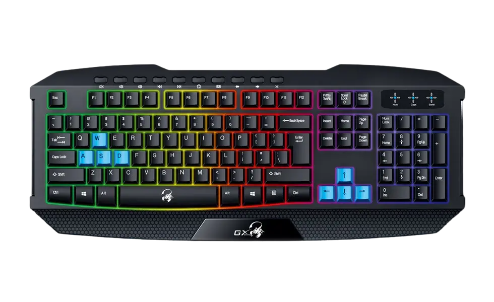 Клавиатура Genius SCORPION K215, Проводное, Чёрный