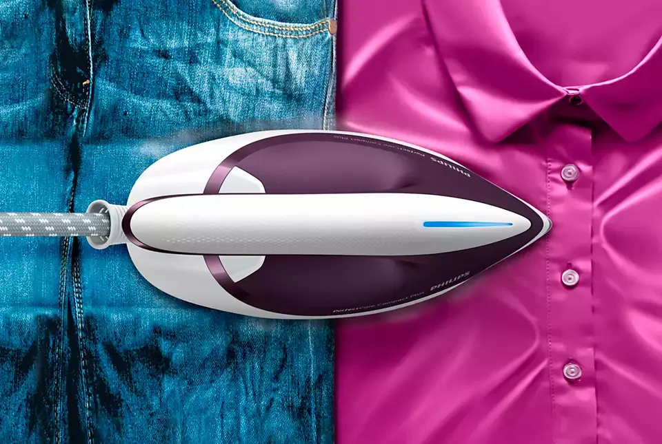 Fier de călcat cu generator de abur PHILIPS PerfectCare Compact Plus GC7933/30, 2400W, Violet