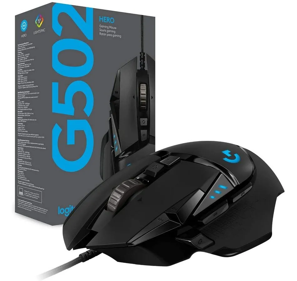 Игровая мышь Logitech G502, Чёрный