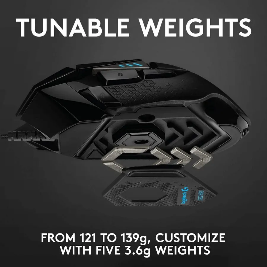 Игровая мышь Logitech G502, Чёрный