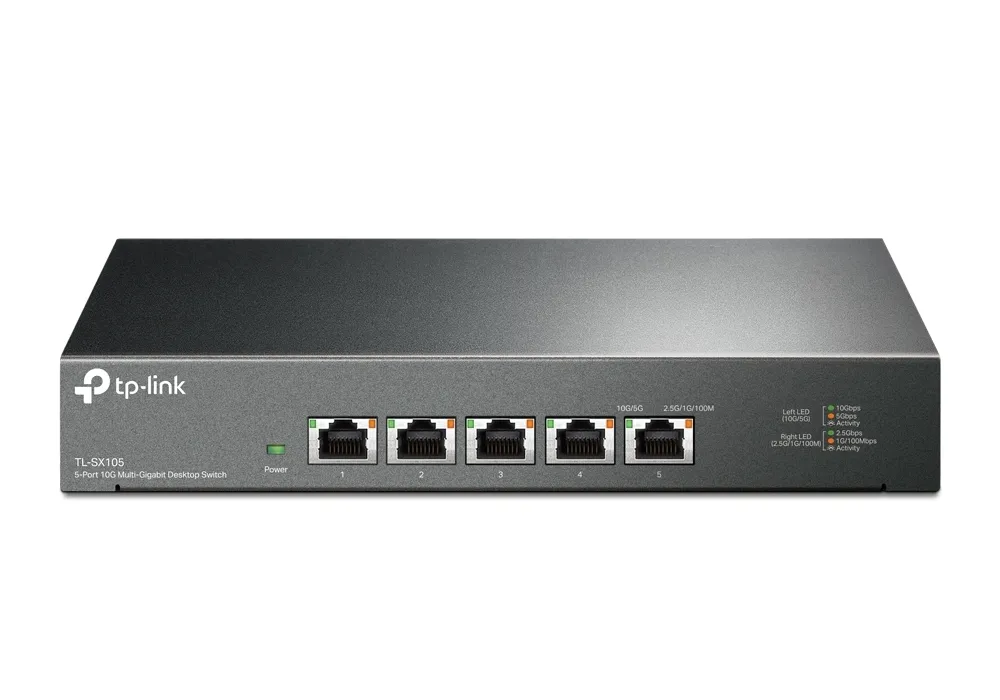 Сетевой коммутатор TP-LINK TL-SX105, 5x 100/1000/2500/5000/10000 Мбит/с