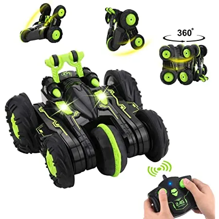 Jucărie cu telecomandă SY Double-Side Stunt Car, , Negru (SY011)