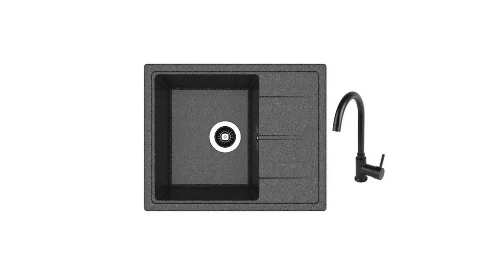 НАБОР мойки Dr Gans Nika 580 + SanDonna F 7073 чёрный