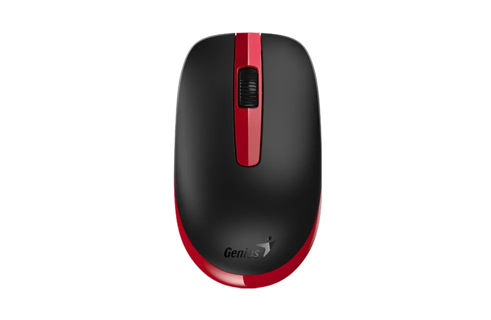 Wireless Mouse Genius NX-7007, Optical, 1200 dpi, 3 buttons, Ambidextrous, BlueEye, 1xAA, Red