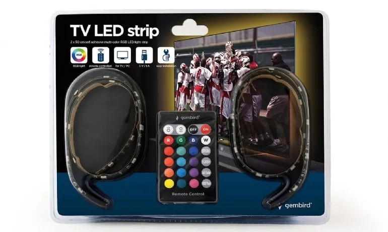 Светодиодная лента Cablexpert LED-2SU-RGB50-01, Многоцветная