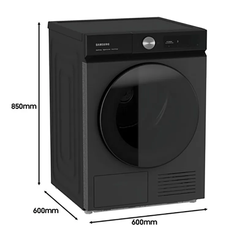 Uscător de rufe Samsung DV90BB7445GBS7, 9kg, Negru