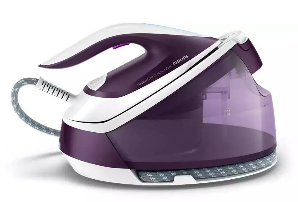 Fier de călcat cu generator de abur PHILIPS PerfectCare Compact Plus GC7933/30, 2400W, Violet