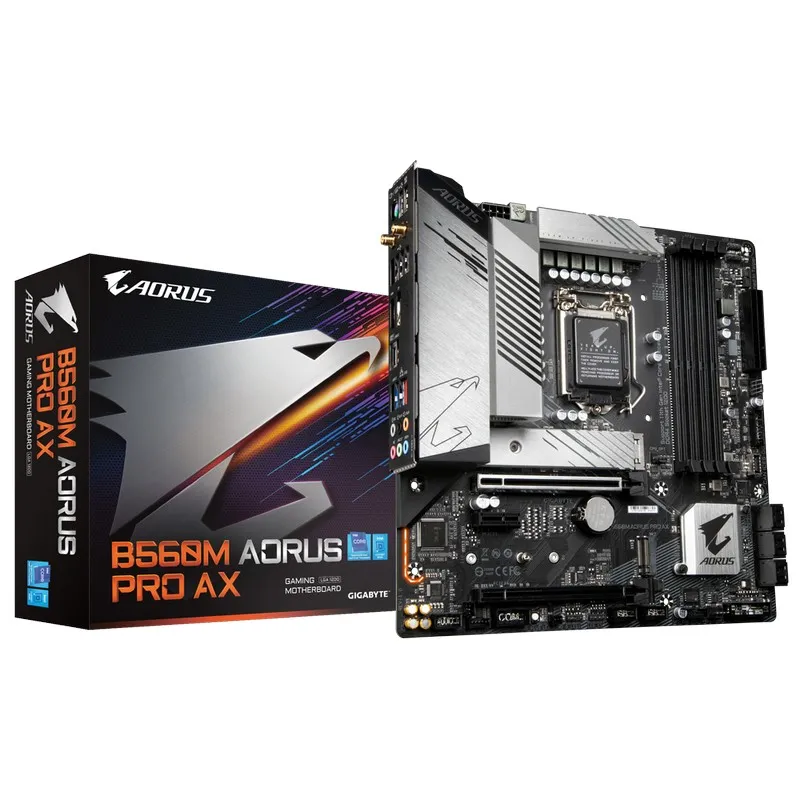 Материнская плата Gigabyte B560M AORUS PRO AX, LGA1200, Intel B560, Micro-ATX