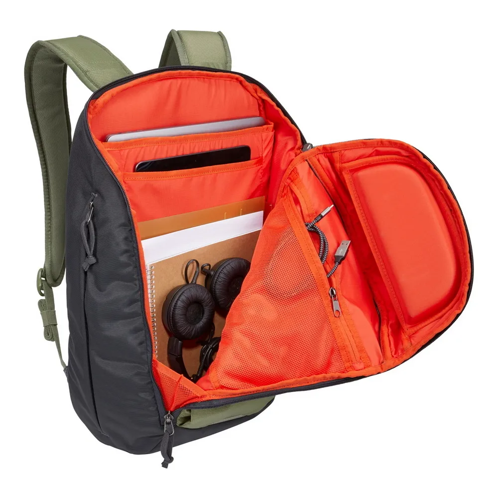 Rucsac pentru Laptop THULE EnRoute, 15.6", Poliester, Verde/Gri