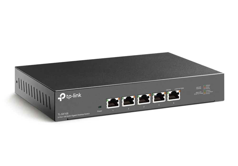 Сетевой коммутатор TP-LINK TL-SX105, 5x 100/1000/2500/5000/10000 Мбит/с