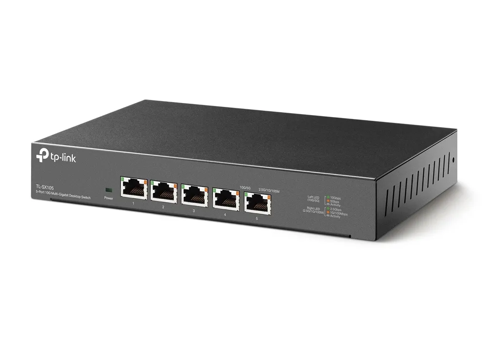 Сетевой коммутатор TP-LINK TL-SX105, 5x 100/1000/2500/5000/10000 Мбит/с