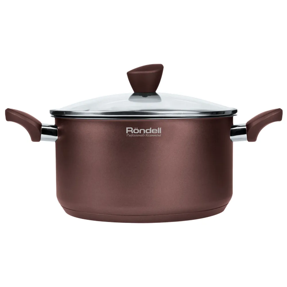 Кастрюля Rondell Flamme, 2л, Коричневый