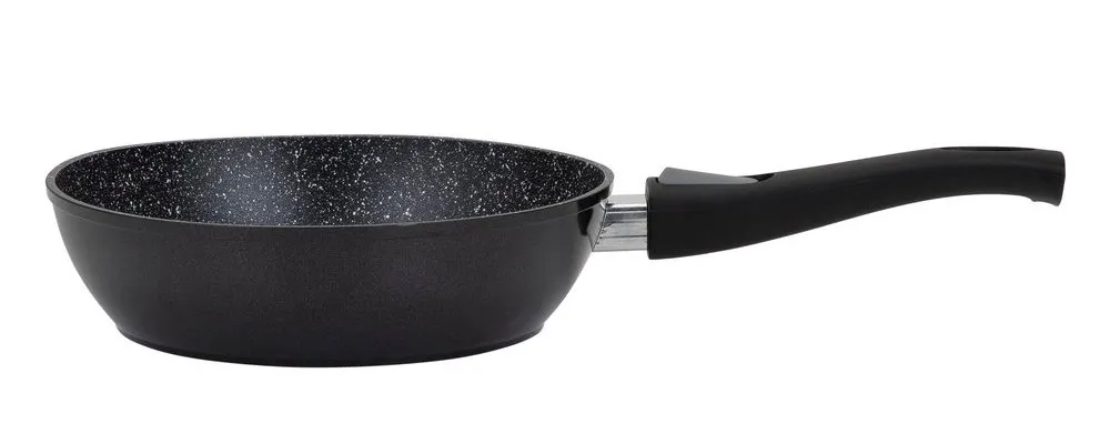 Сковорода глубокая RESTO 93014, 28см, Чёрный