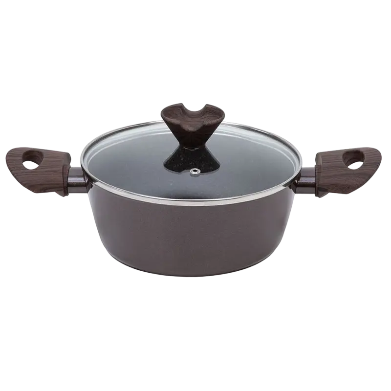 Кастрюля RESTO 93018, 2л, Коричневый